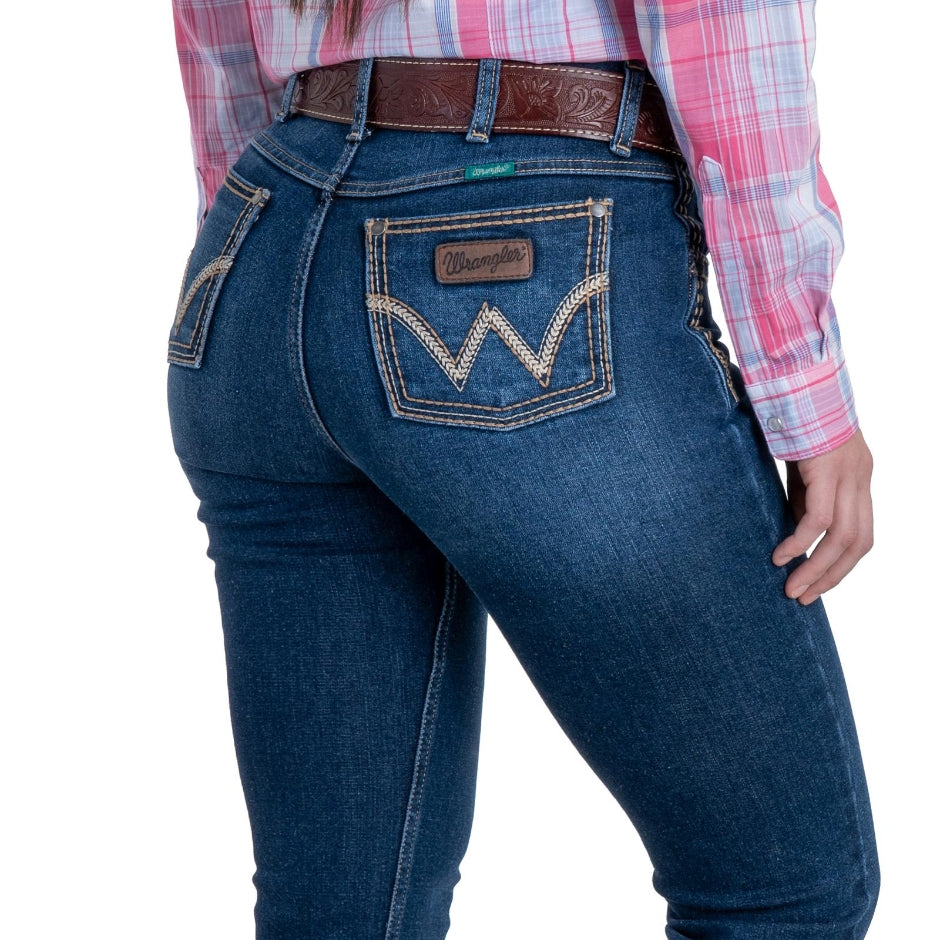 112387093|JEANS HISE RISE CORTE DE BOTA