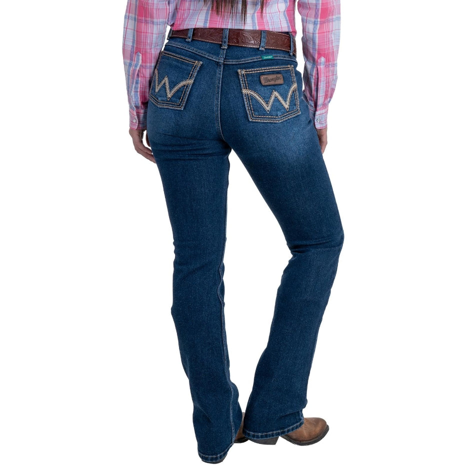 112387093|JEANS HISE RISE CORTE DE BOTA