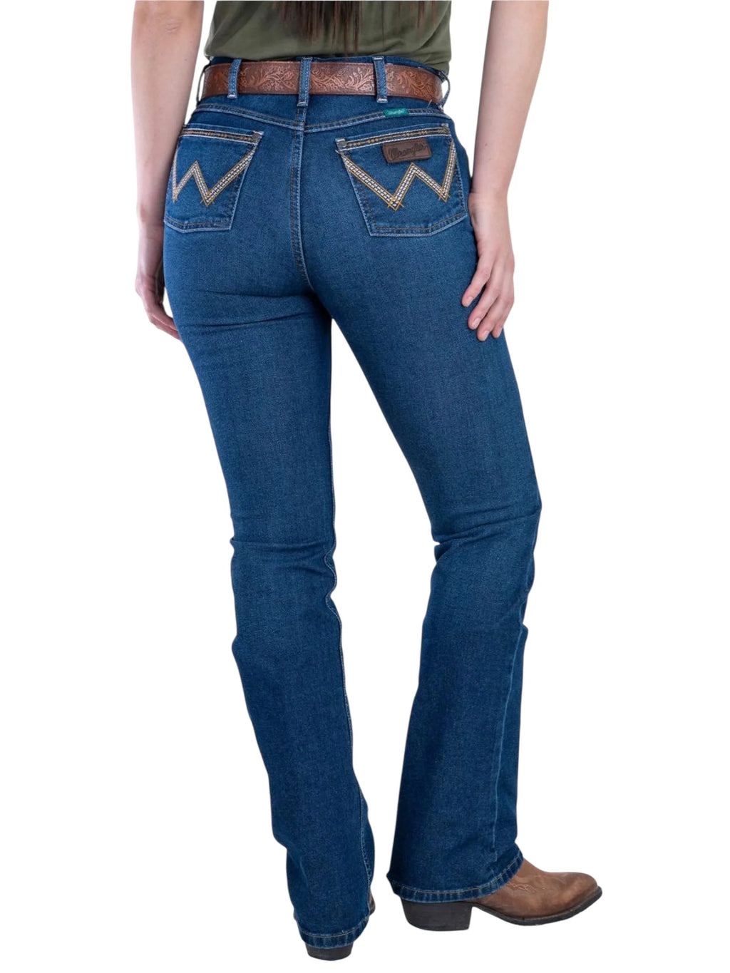 112387167|JEANS HISE RISE CORTE DE BOTA