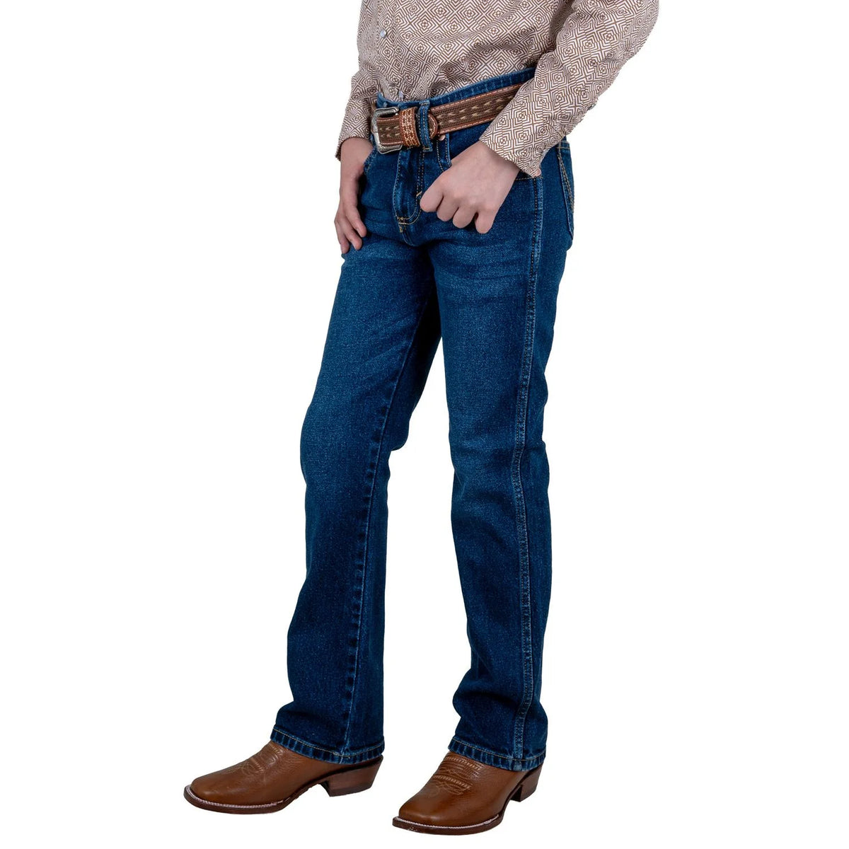 112381279| Pantalon Slim Boot Retro nino