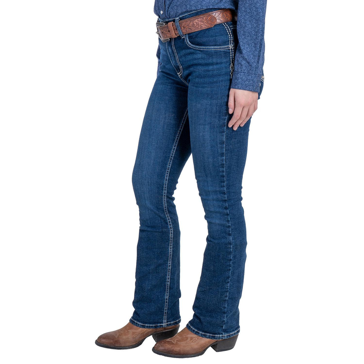 112381283|JEANS HIGH RISE CORTE BOTA