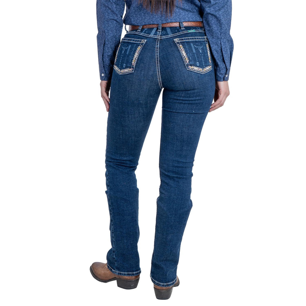 112381283|JEANS HIGH RISE CORTE BOTA