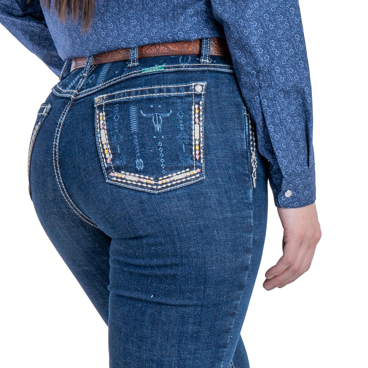 112381283|JEANS HIGH RISE CORTE BOTA