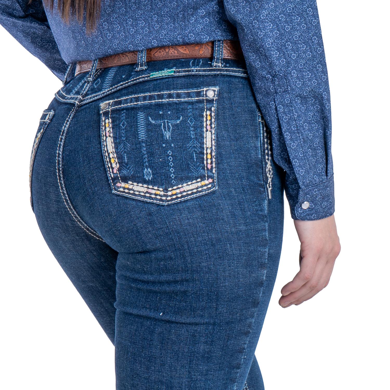 112381283|JEANS HIGH RISE CORTE BOTA