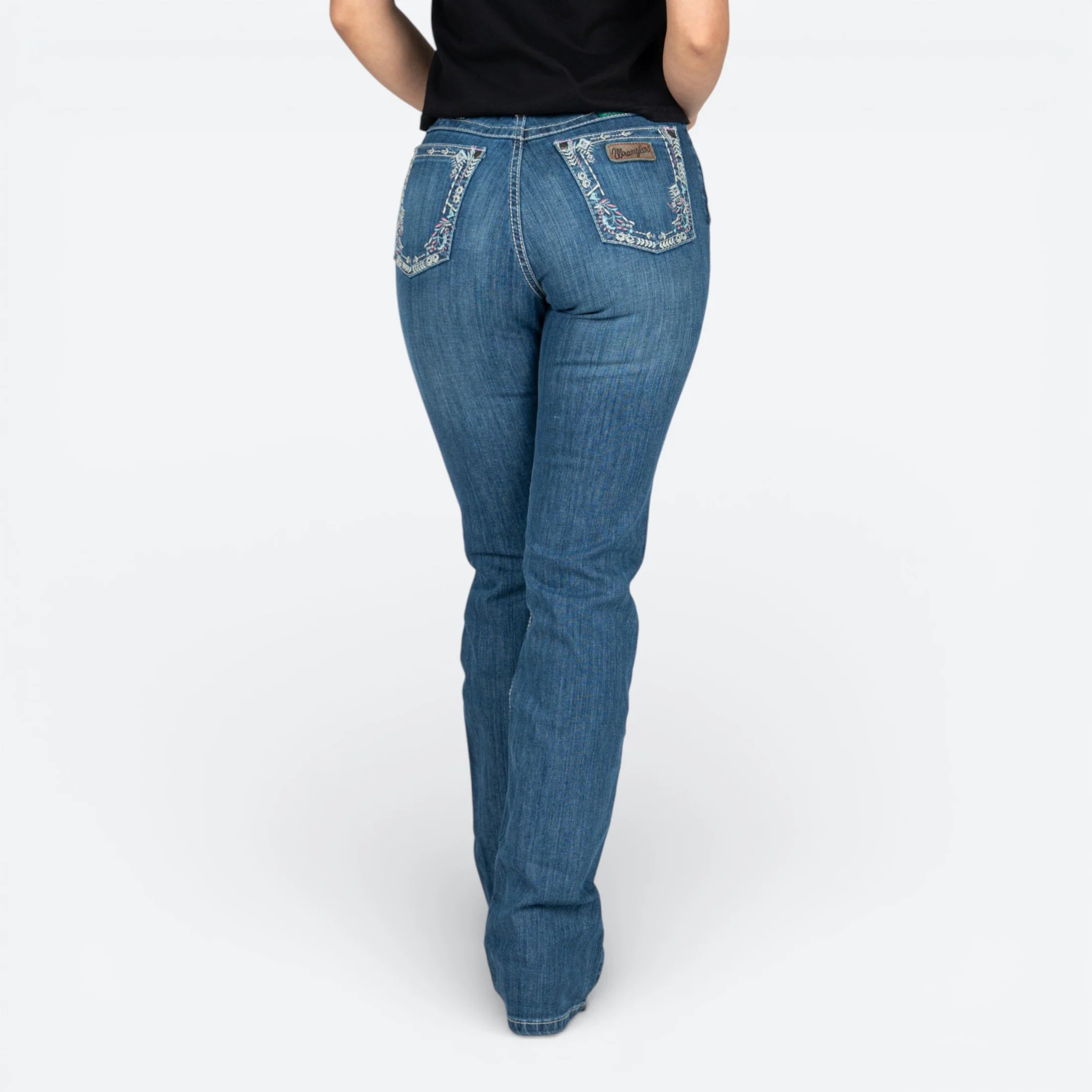 112381284|JEANS HIGH RISE CORTE BOTA