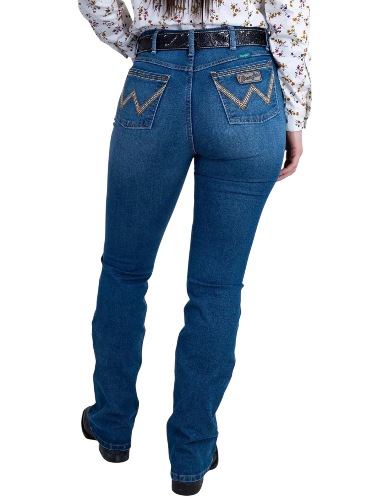 112381290|JEANS HISE RISE CORTE DE BOTA