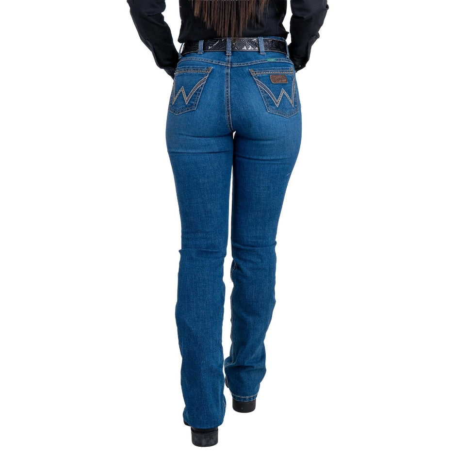 112381291|JEANS HISE RISE CORTE DE BOTA