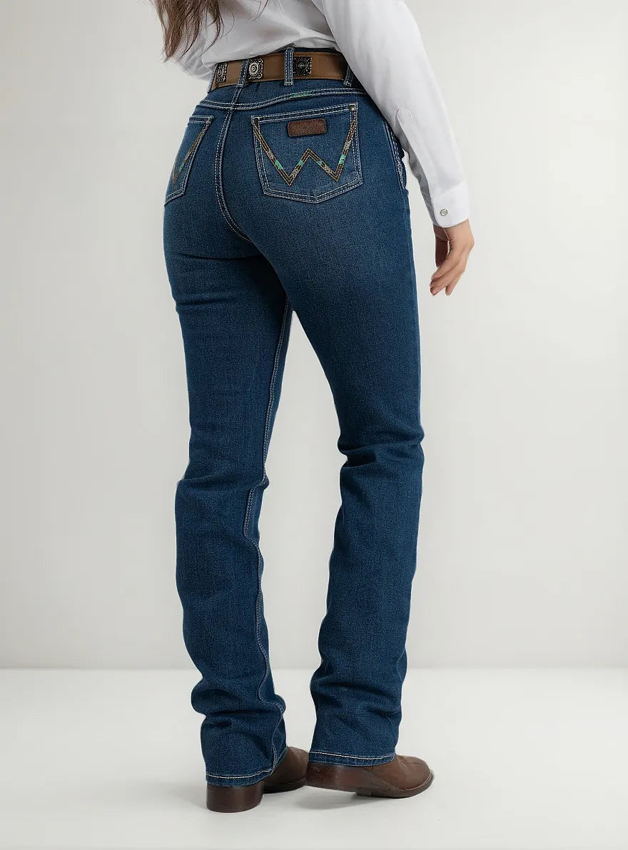 112373582|JEANS HISE RISE CORTE DE BOTA