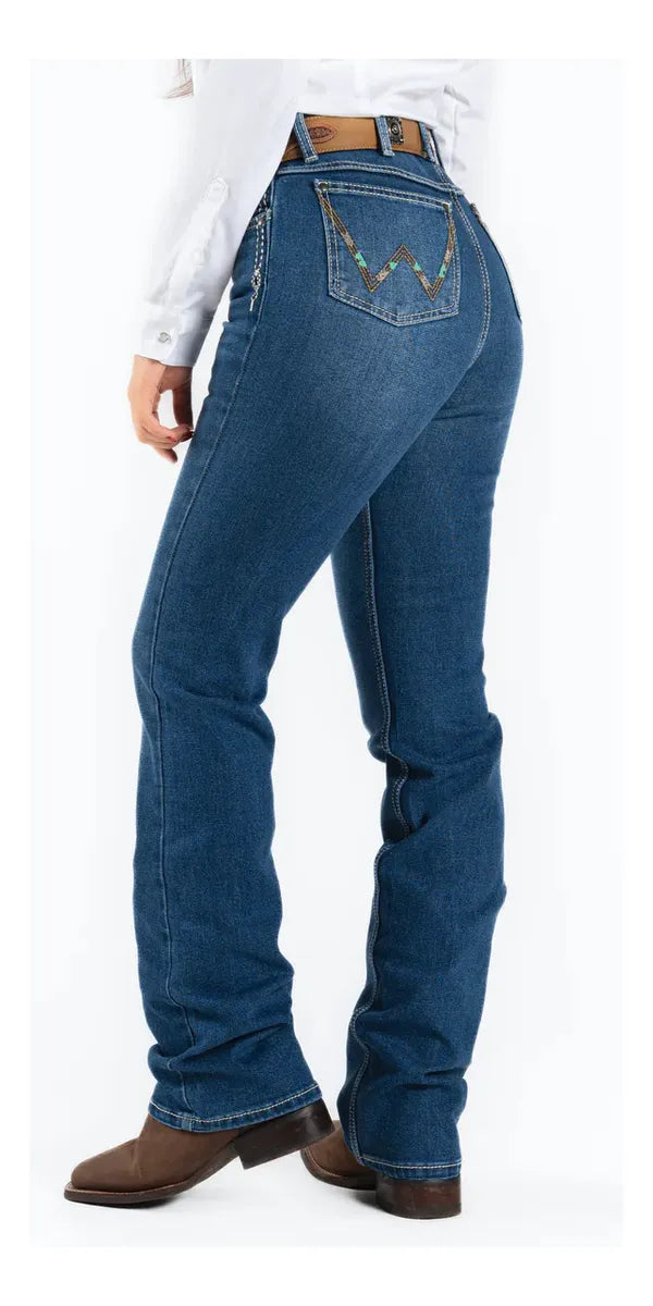 112373582|JEANS HISE RISE CORTE DE BOTA
