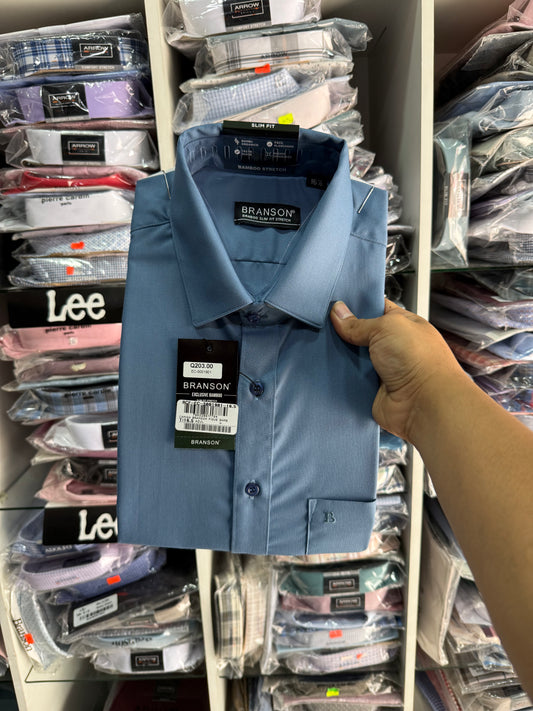 Camisa Branson Pique Bambú Strech