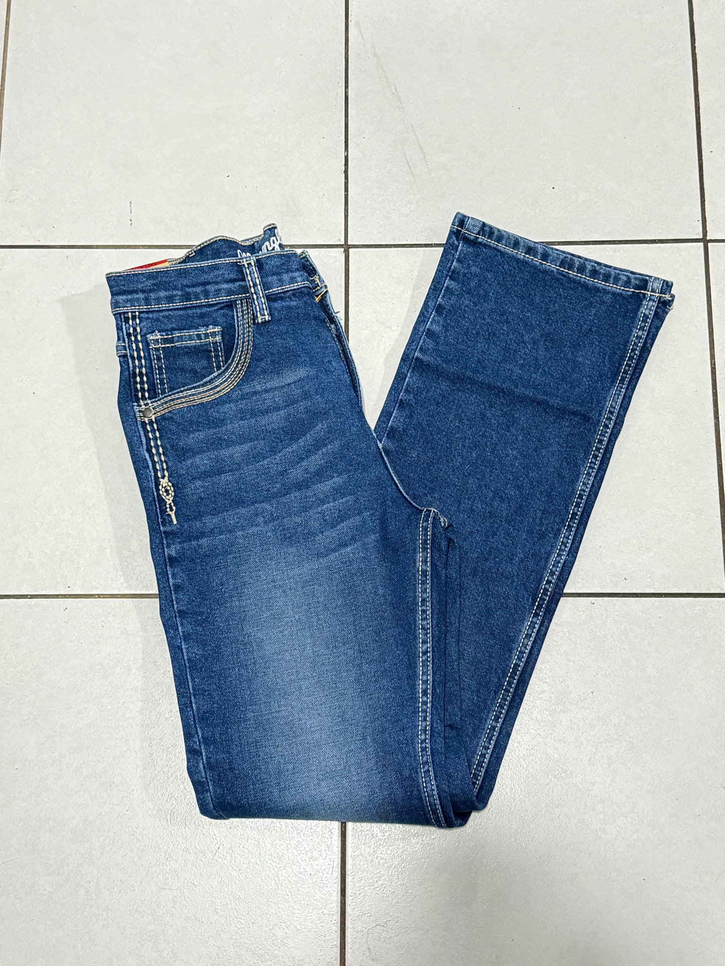112390607|JEANS HIGH RISE CORTE BOTA