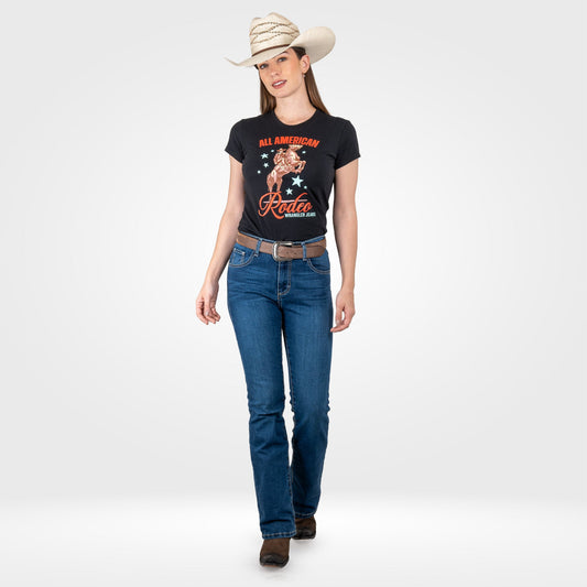 112395244| PLAYERA DAMA SLIM NEGRO