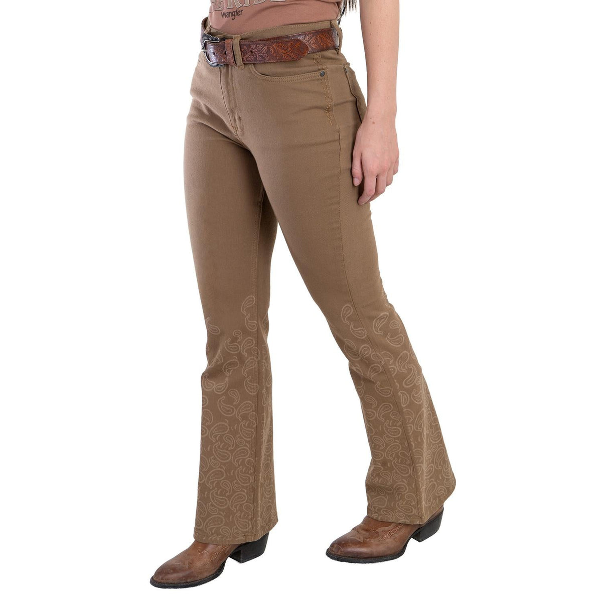 112381750|JEANS HISE RISE CORTE DE BOTA
