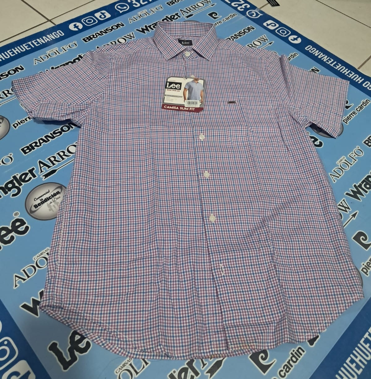 01829SR80| CAMISA M C SLIM